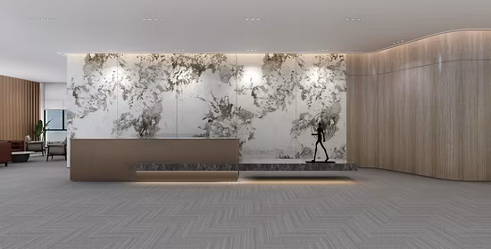 Controsoffitto in quarzo di pietra sinterizzata con lastra in marmo di grande formato