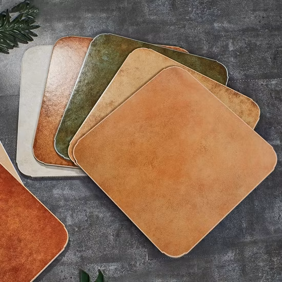 Rivestimento flessibile in pietra naturale Piastrelle per pareti a mosaico con display per bagno nero per sfondo