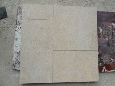Finitrice per pavimenti modello francese Tipo classico europeo Calcare beige levigato o bocciardato